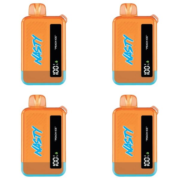 Nasty Bar 10000 Puffs Disposable Vapes - Peach Ice (Pack of 4)