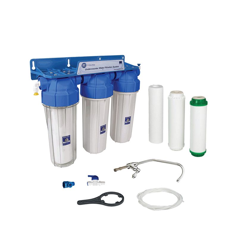 Aquafilter Three Stage Point of Use Water Filtration System - 10" Inch
