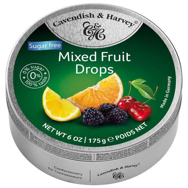 Cavendish &amp; Harvey Sugar Free Mixed Fruit Drops Mini