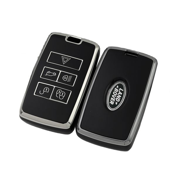 Landrover-B-BK, Land Rover Type B Car Key TPU Case &amp; Holder-Black