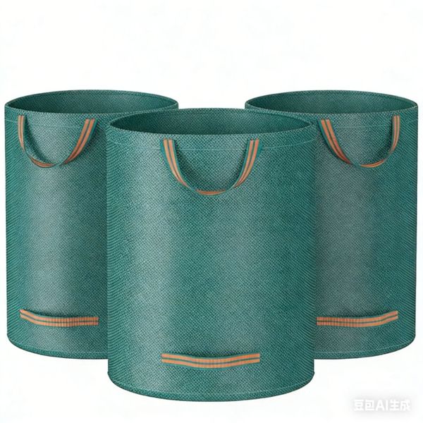 Garden Waste Bags with Handles,500L x 3 Pack Reusable Garden Sacks