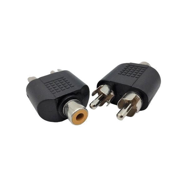 Adapter RCA(F) To 2 RCA(M) Pack Of 2