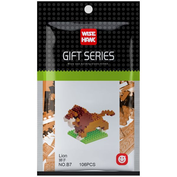 Wisehawk Lion - 108 Pieces (4.5cm Tall)