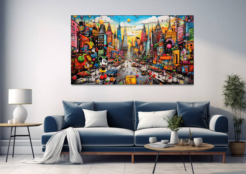Whimsical Cityscape Abstract - Bk0308 image