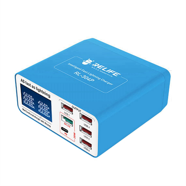 RELIFE RL-304P Smart 6Port USB Digital Charger for All Tablet US Plug