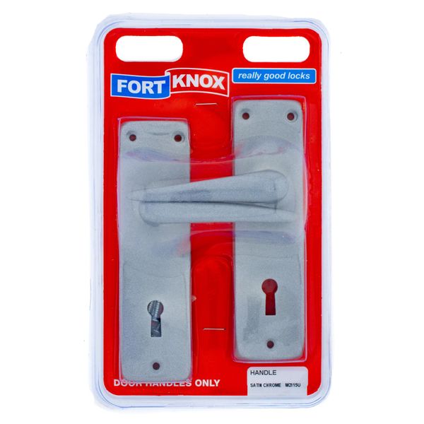 FORT KNOX Door Handle Only Satin Chrome Handle