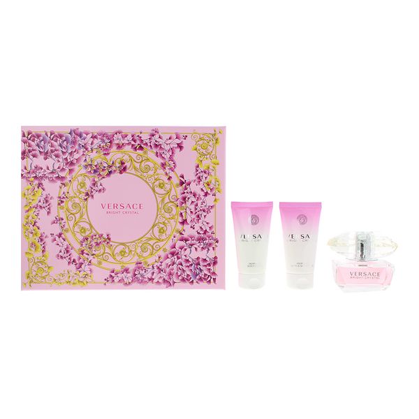 Versace Bright Crystal 3 Piece Gift Set (Parallel Import)
