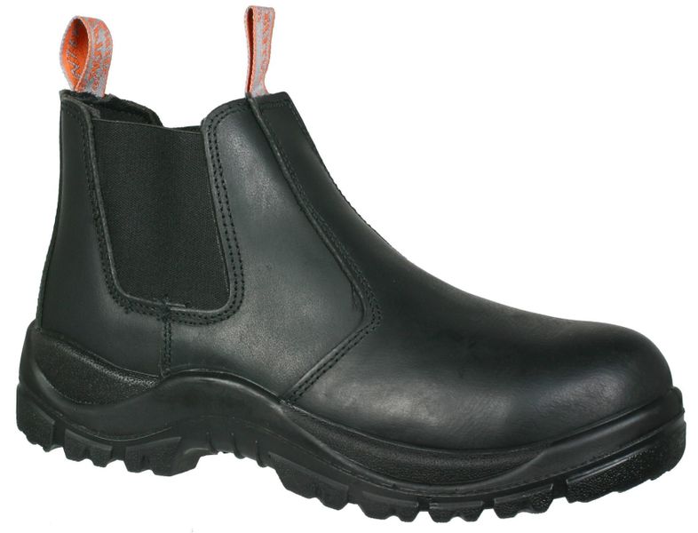 Hi-Tec Chelsea Saftey Boots interceptor Black - Steel Toe