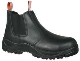 Hi-Tec Chelsea Saftey Boots interceptor Black - Steel Toe | Shop Today ...