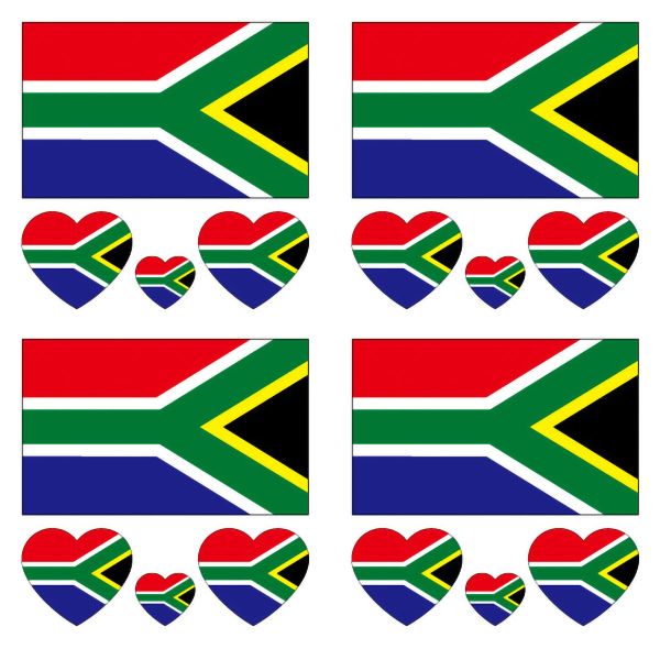 Face Tattoo Stickers,arm sticker,sports tattoo sticker South African flag