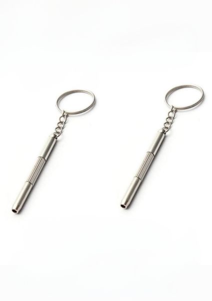 2 Pack 3-in-1 Eyeglasses, Sunglasses And Watch Repair Screwdriver Key Chain