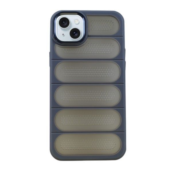 Bubble Shield Grip Phone Case Compatible With Phone 15 Plus - Grey