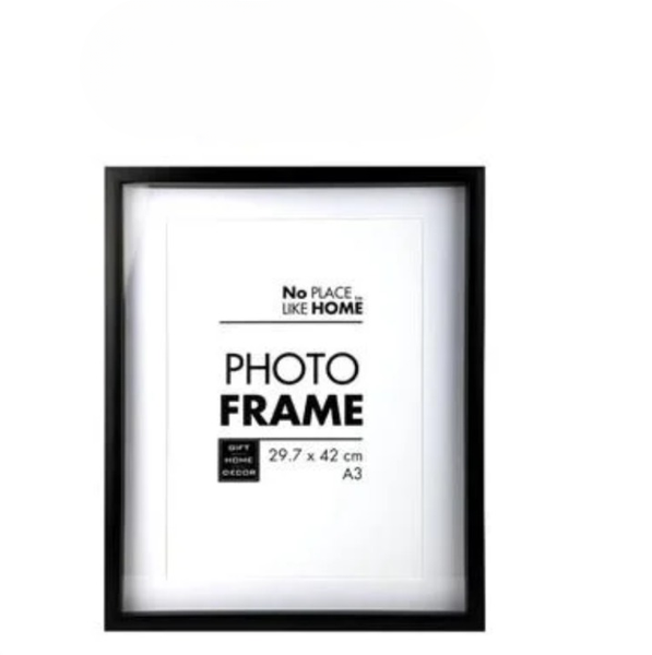 Sleek Black 40x50cm Shadow Box Frame - Perfect for Art &amp; Mementos