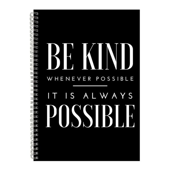 Possible A4 Notebook Spiral Lined Motivational Sayings Graphic Notepad 146