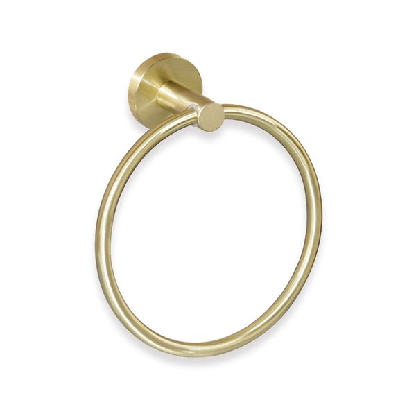 Trendy Taps Premium Quality Wall Mounted / Brushed Gold Bathroom Towel Ring