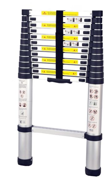 Telescopic EN certified 4.1m ladder