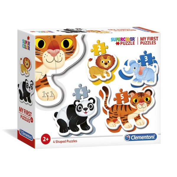 Clementoni 2-3-4-5 Piece Puzzle - My First Wild animals