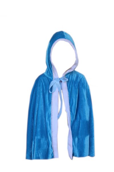 Blue Princess Cape to: Blue Elsa Frozen Princess Cape