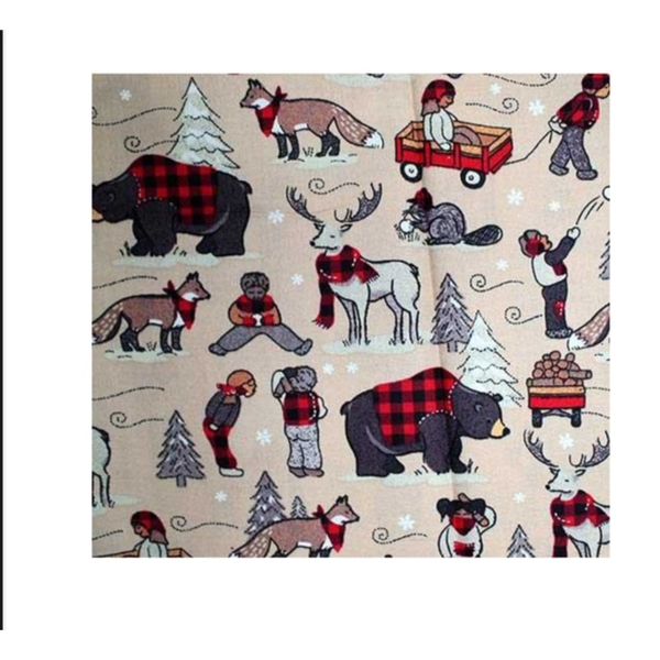 Christmas Print 100% Cotton Fabric