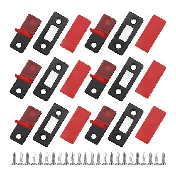 Tool DIY Magnetic Door Catch &amp; Strong Adhesive Sticker &amp; Screws 6 Pieces (4cm)