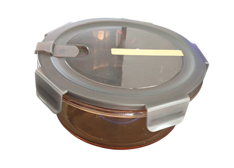 950ml Dark Glass Food Storage Containers Borosilicate Meal Prep Lunch Box