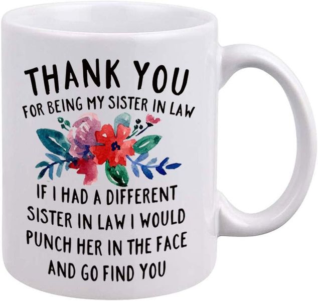 Sister-In-Law-Father's Day-Valentines-Mother's Day-Christmas Mug