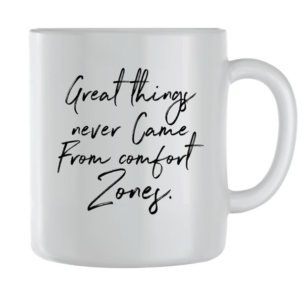 Great Things Coffee Mug Men Women Motivational Sayings Graphic Cup Gift 141