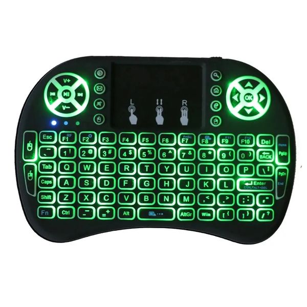 Mini Wireless Rechargeable LED Backlit Wireless Keyboard and Air Mouse