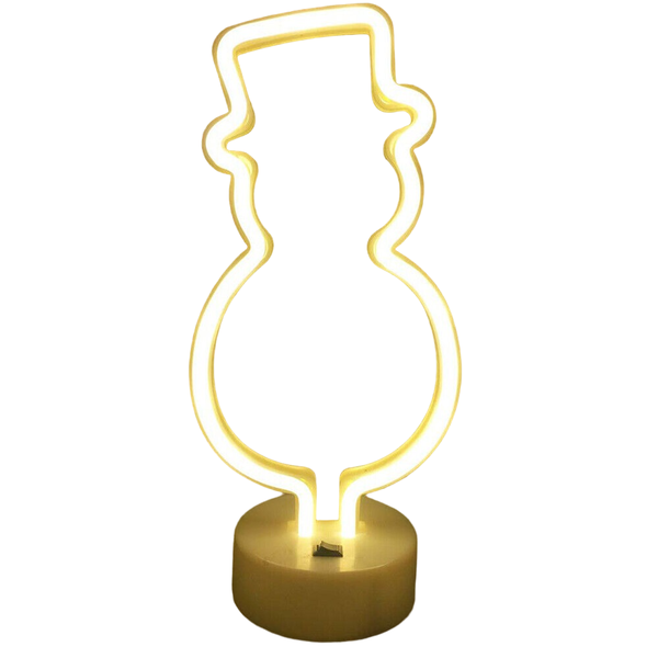 USB DC Cable Or Battery Operated Yeti Neon Lamp With Base