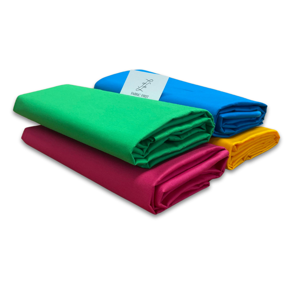 Fabric First Poplin Broadcloth Spring Color Pop Bundle - 4 Colors (6m)