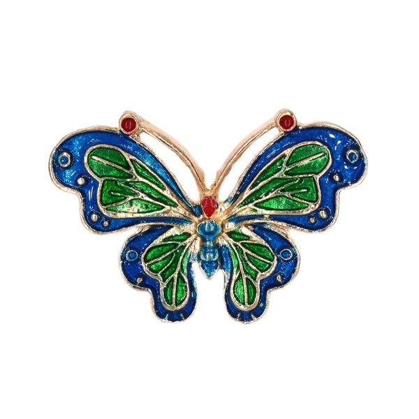 Lily &amp; Rose Colourful Enamel Butterfly Brooch