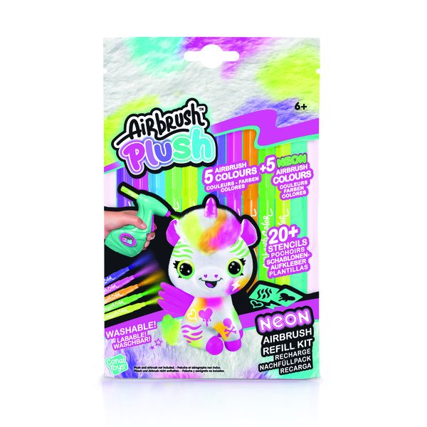 Style 4 Ever Airbrush Plush 10 Refills Neon