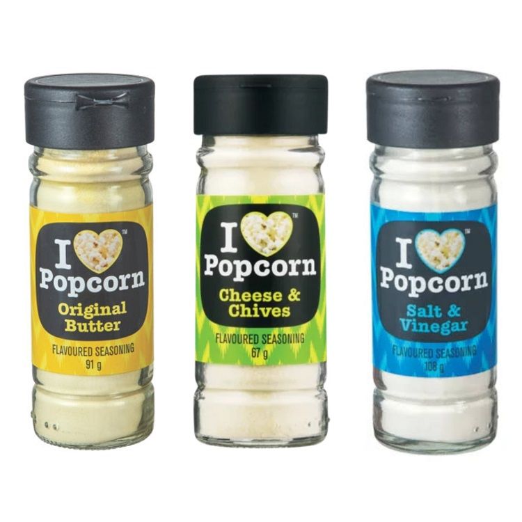 I Love Popcorn Seasoning Butter + Salt & Vinegar + Cheese & Chives