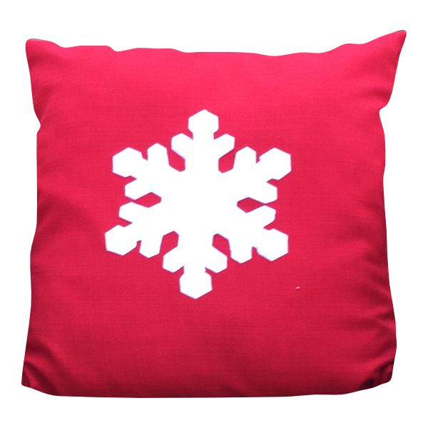 Christmas Snowflake Pillow/Scatter Cushion With Inner