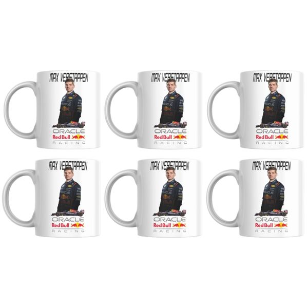 Oracle Redbull F1 M Verstappen Mugs - Set of 6