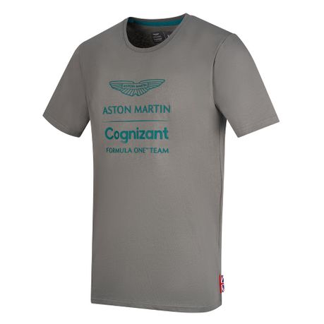 Aston Martin Cognizant F1 Lifestyle Logo T Shirt Grey S Daily Sale Shop