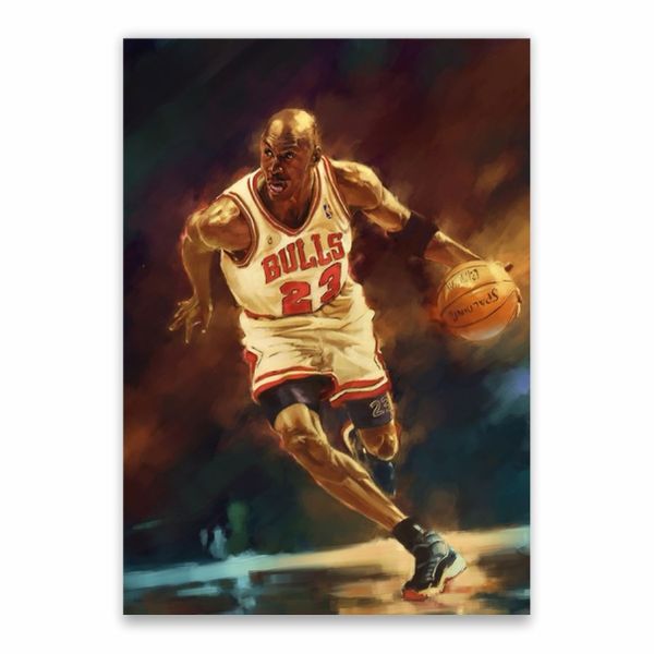 Michael Jordan In Action Poster - A1