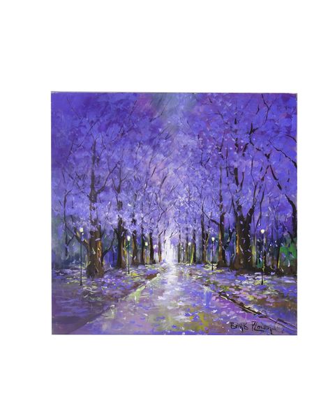 Purple Jacaranda-Canvas Fine Art Painting-Wall Art