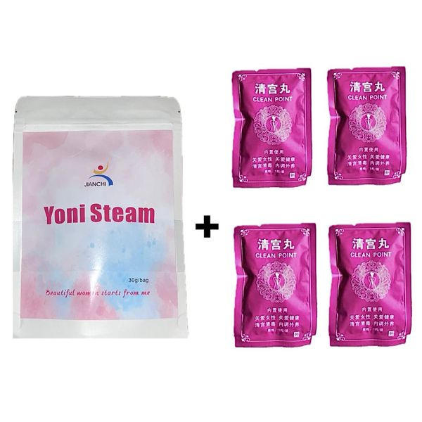 1 x Jianchi 30g Yoni steam and 4 Yoni Pearls
