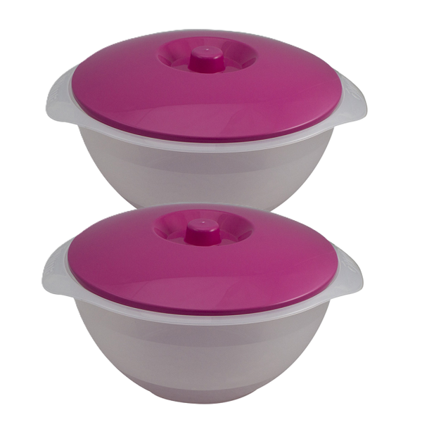 Kitro Base Transparent Salad Bowl &amp; Lid 12lt