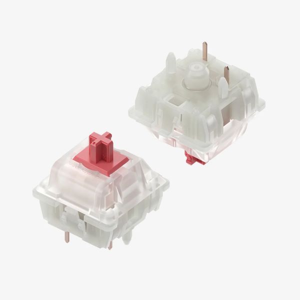 Nuphy Cherry Silent Red Clear-Top Keyboard Switches (90pc)