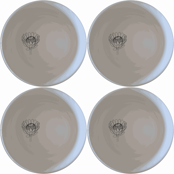 Pincushion Protea Flower Bowl Set of 4 - Range 1
