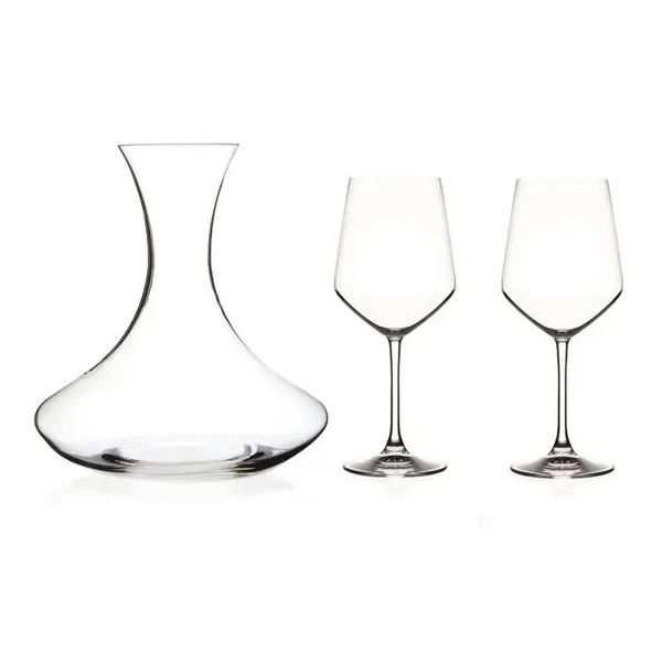 Crystal Glass Wine Tasting Set - 3 Piece