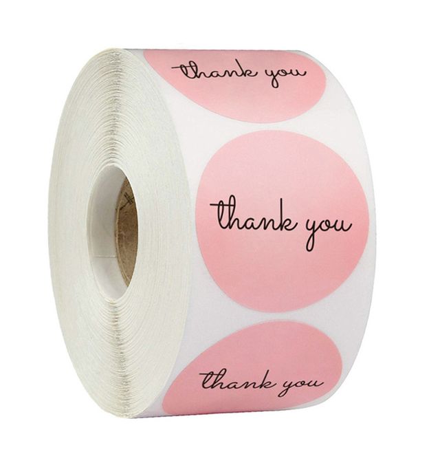 Thank You Stickers (Pink and Black) | Shop Today. Get it Tomorrow ...