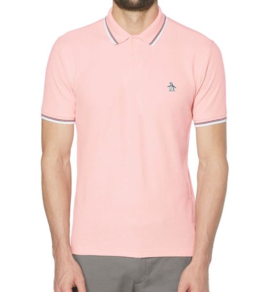 Original Penguin-Tipped Polo -Impatiens Pink