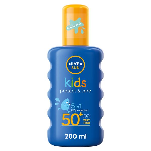 NIVEA SUN Kids Protect &amp; Care Spray SPF50+ Sunscreen, Sun Protection, 200ml