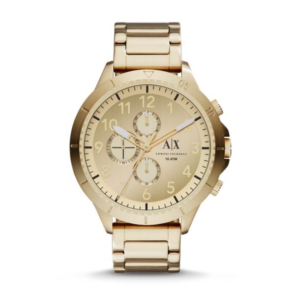 Armani Exchange Aeroracer Active Ss Gold Watch-AX1752