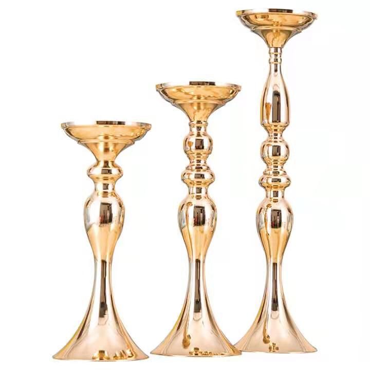 Vases for Centerpieces 3 Pcs Gold Vases Wedding Centerpieces for Tables