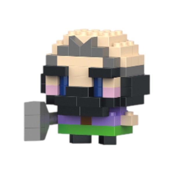 3-in-1 Mini Character Building Blocks Set - Multicolour - 110 Piece