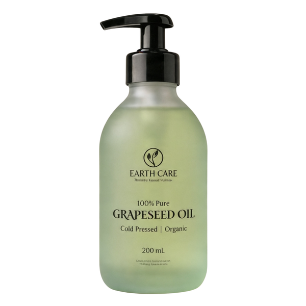 Pure Grapeseed Oil - 100% Cold Pressed, Organic - 200ml